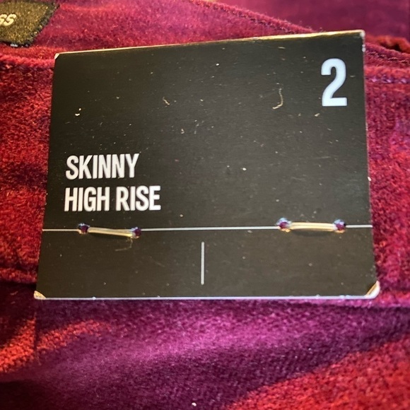 Express NWT High Waisted Skinny Velvet Pants - Picture 9 of 10